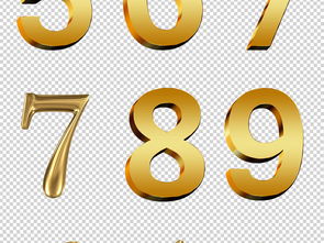 金色数字 艺术、质感与商业价值的融合——从高清模板到数字广告设计